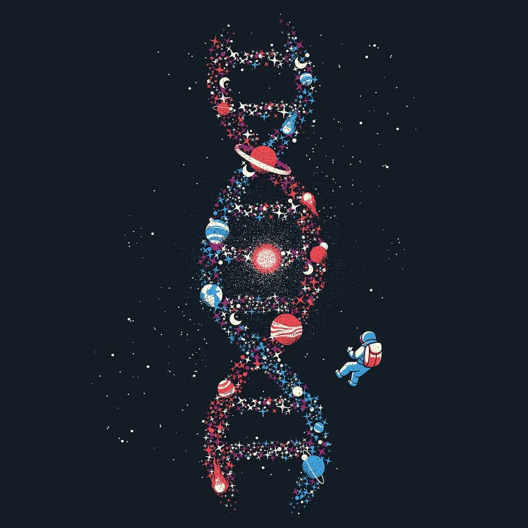 Dna Astronaut Galaxy We Are Stardust