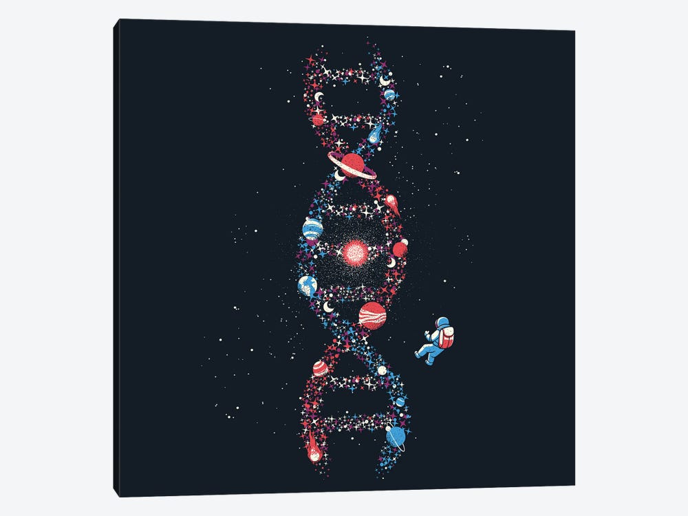 Dna Astronaut Galaxy We Are Stardust by Tobias Fonseca 1-piece Canvas Wall Art