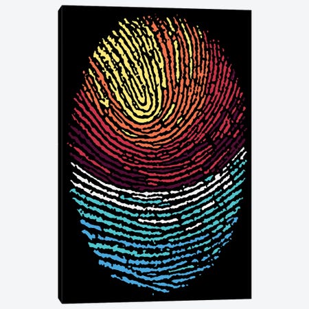 Fingerprint Sunset Canvas Print #TFA775} by Tobias Fonseca Canvas Wall Art