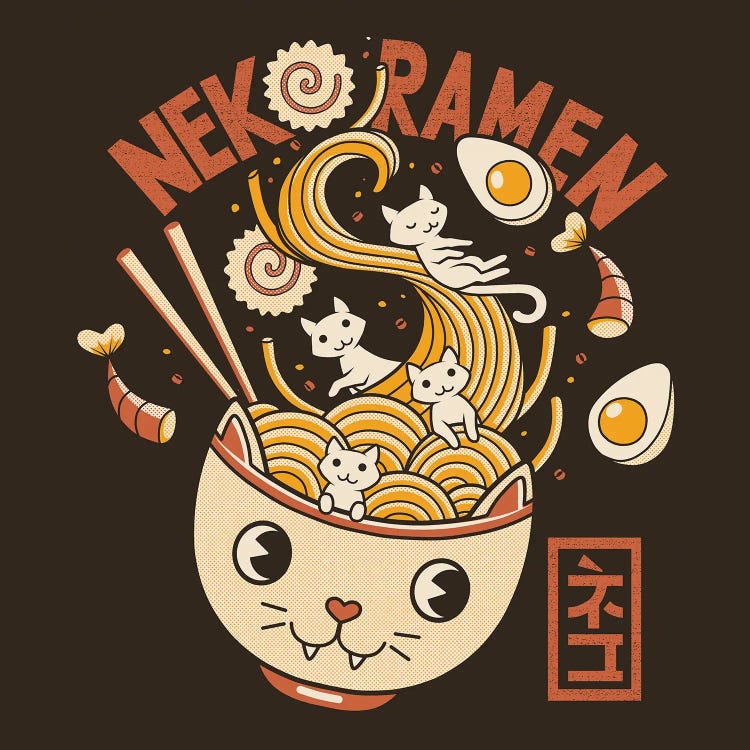 Ramen Cat Head