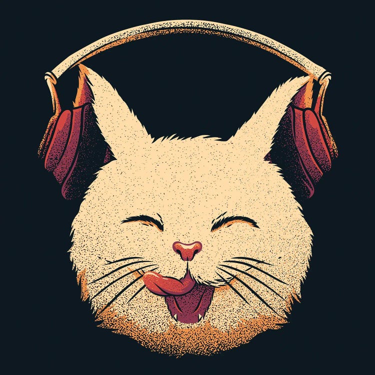 Smiling Musical Cat