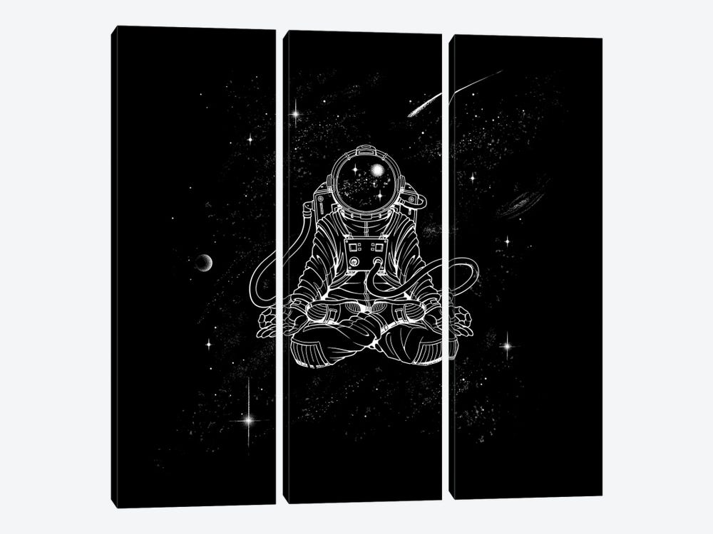 Zen Astronaut by Tobias Fonseca 3-piece Canvas Print