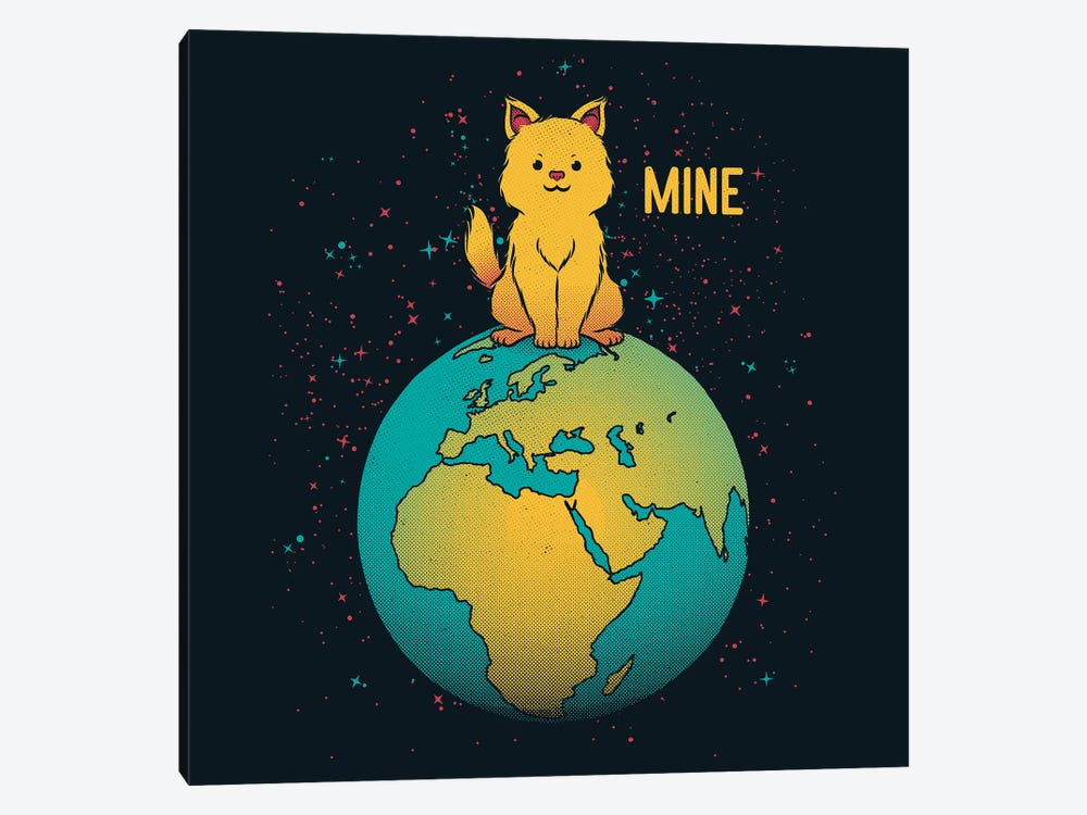 World Domination Planet Earth Mine by Tobias Fonseca 1-piece Canvas Wall Art