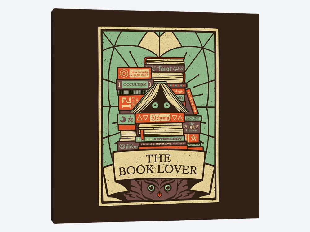The Book Lover Tarot Card by Tobias Fonseca 1-piece Art Print