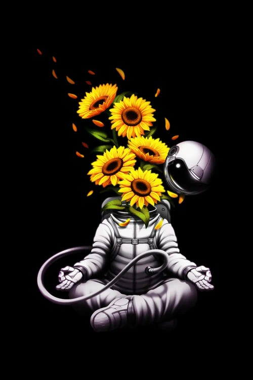 Meditation Astronaut Spring