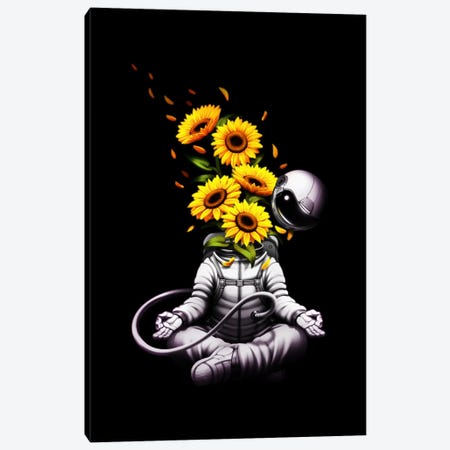 Meditation Astronaut Spring Canvas Print #TFA818} by Tobias Fonseca Canvas Art