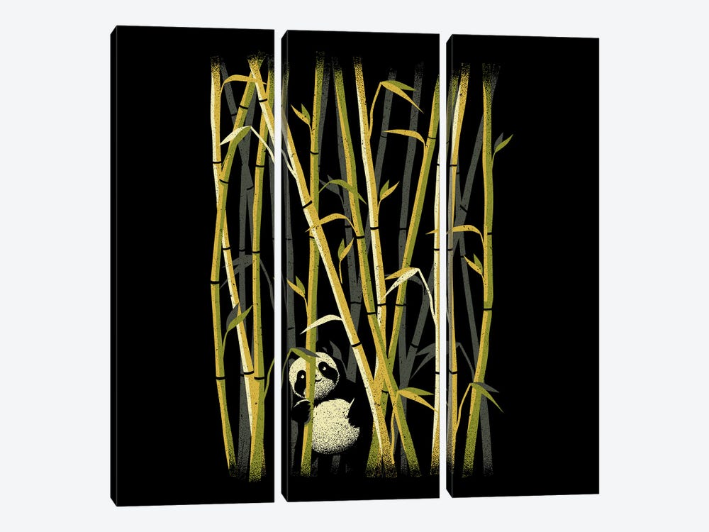 Panda Bamboo Forest by Tobias Fonseca 3-piece Canvas Print