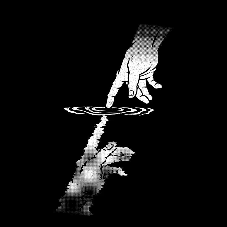 Touch Of God Minimalist Touching Water