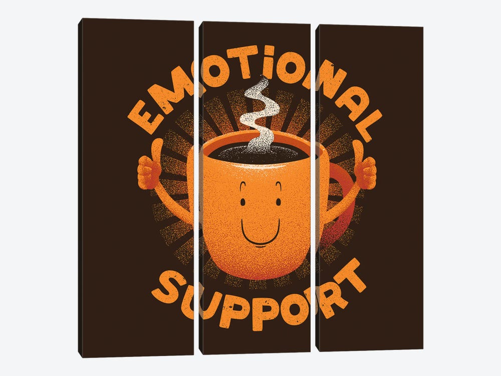 Emotional Support Coffee 3-piece Art Print