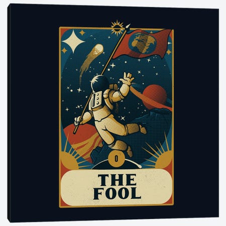 Astronaut Tarot Fool Canvas Print #TFA865} by Tobias Fonseca Canvas Artwork
