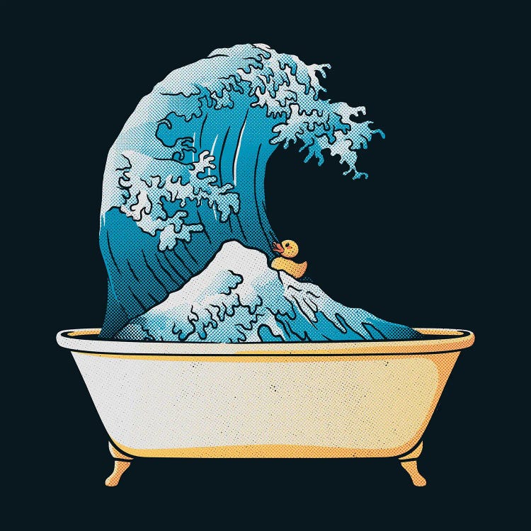 Bathtub Kanagawa Wave