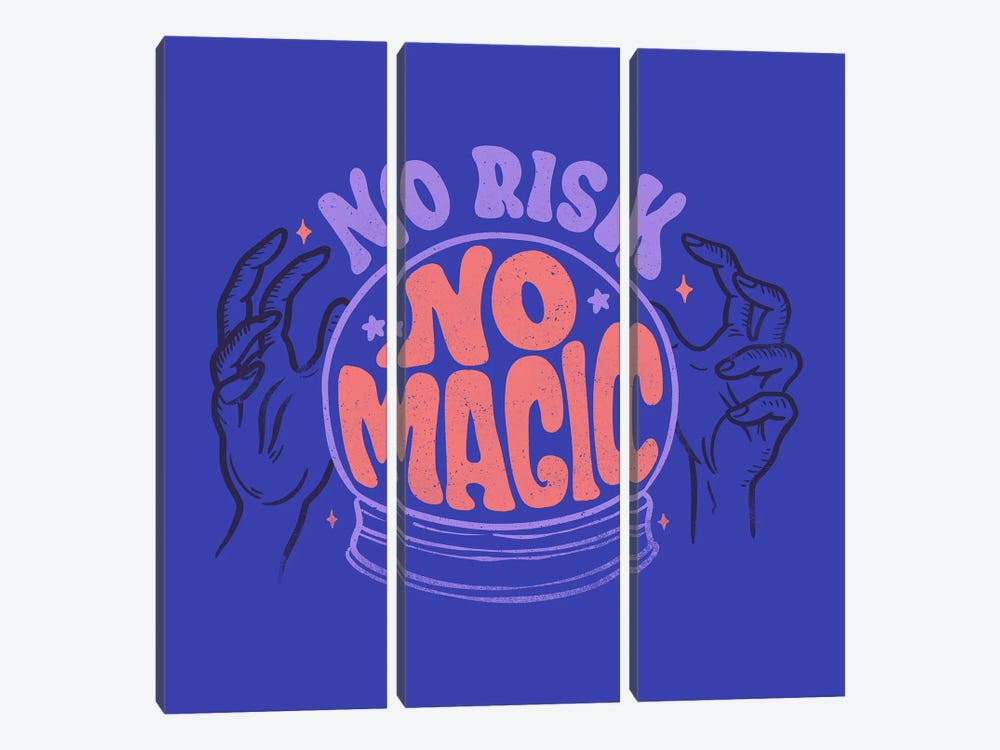 No Risk No Magic by Tobias Fonseca 3-piece Canvas Art