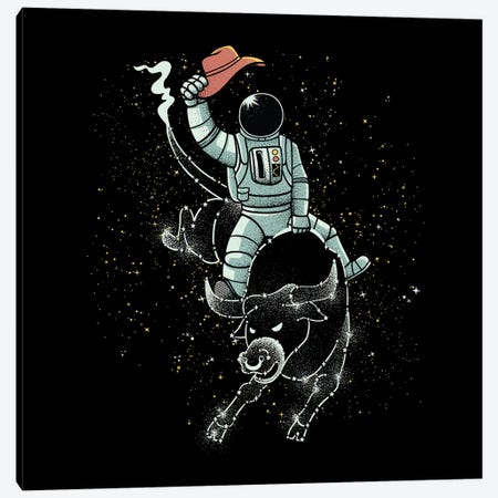 Astronaut Space Cowboy Canvas Print #TFA901} by Tobias Fonseca Canvas Artwork