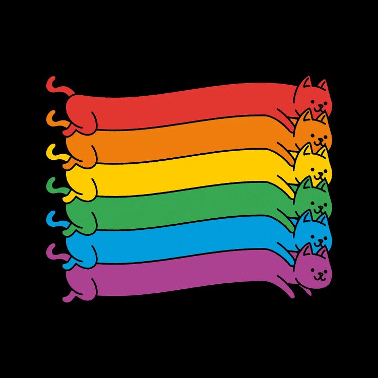 Rainbow Cats Pride Flag