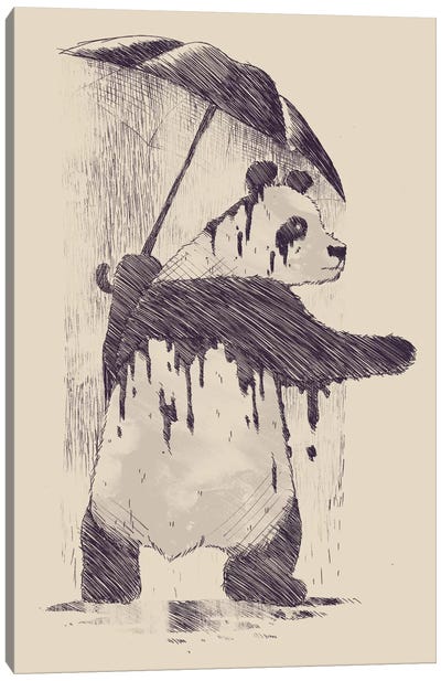 Fading Copy Canvas Art Print - Panda Art