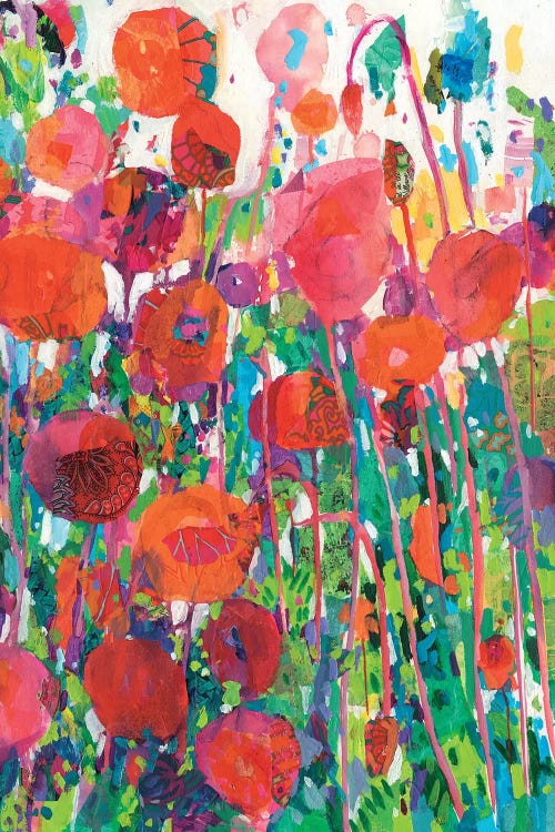 Vivid Poppy Collage II