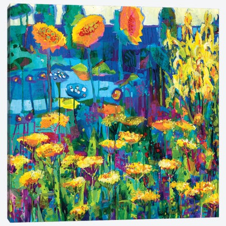 Yellow Garden I Canvas Print #TFG2} by Tara Funk Grim Canvas Artwork