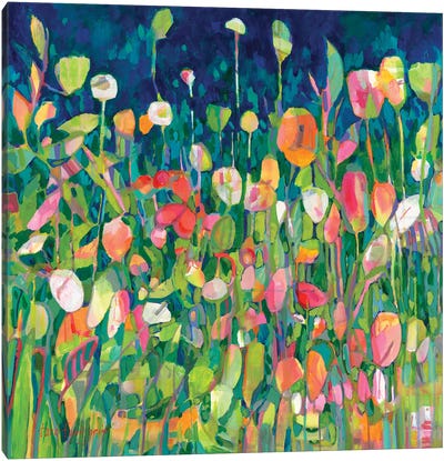Imagine A Garden Canvas Art Print - Tulip Art