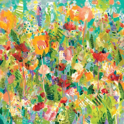 Yellow Garden III by Tara Funk Grim canvas print