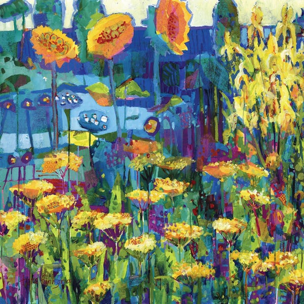 Tara Funk Grim: Yellow Garden IV by Tara Funk Grim