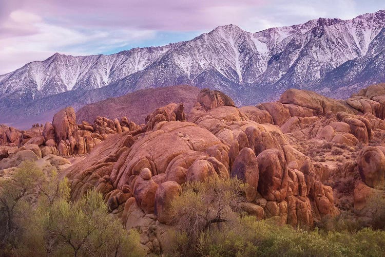 Sierra Nevada Mountains From The Alabama Hills, California