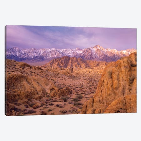 Sierra Nevada Range From Alabama Hills, California Canvas Print #TFI1008} by Tim Fitzharris Canvas Art Print