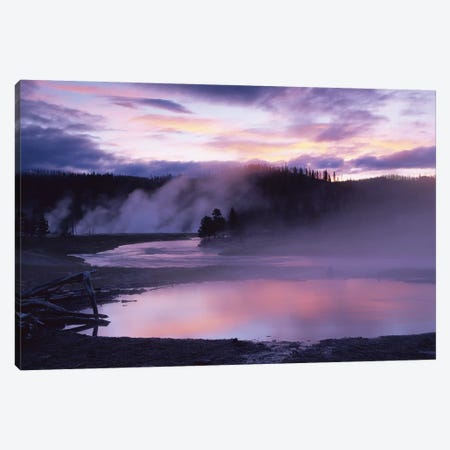 Steaming Hot Springs, Midway Geyser Basin, Yellowstone National Park, Wyoming Canvas Print #TFI1032} by Tim Fitzharris Canvas Artwork