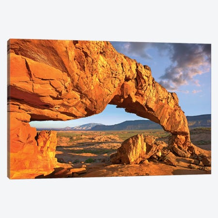 Sunset Arch, Escalante National Monument, Utah I Canvas Print #TFI1051} by Tim Fitzharris Canvas Artwork