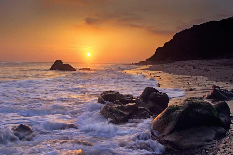 Sunset Over Leo Carillo State Beach, Malibu, California