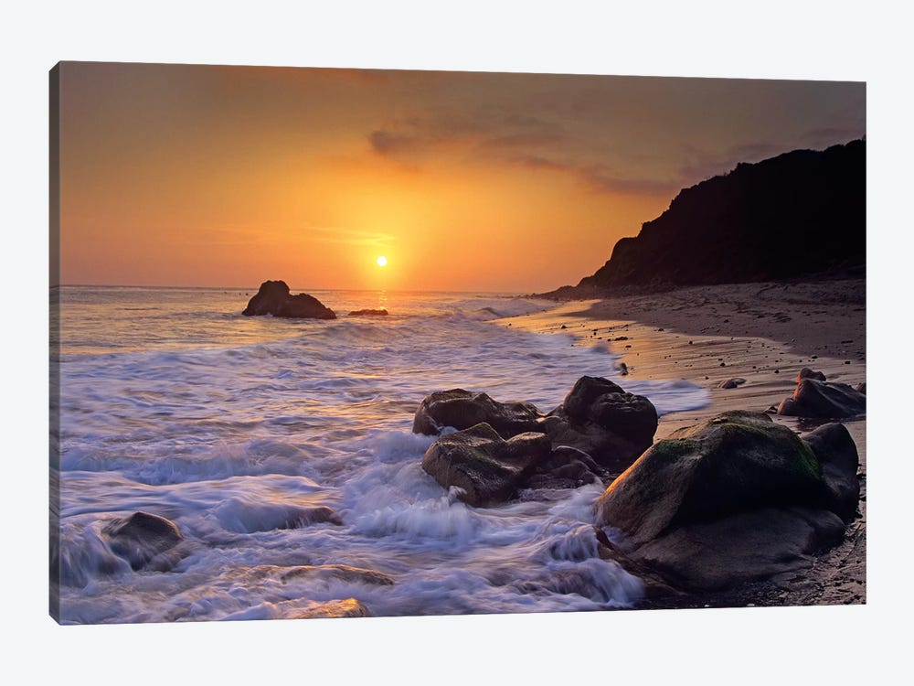 Sunset Over Leo Carillo State Beach, Malibu, California by Tim Fitzharris 1-piece Art Print
