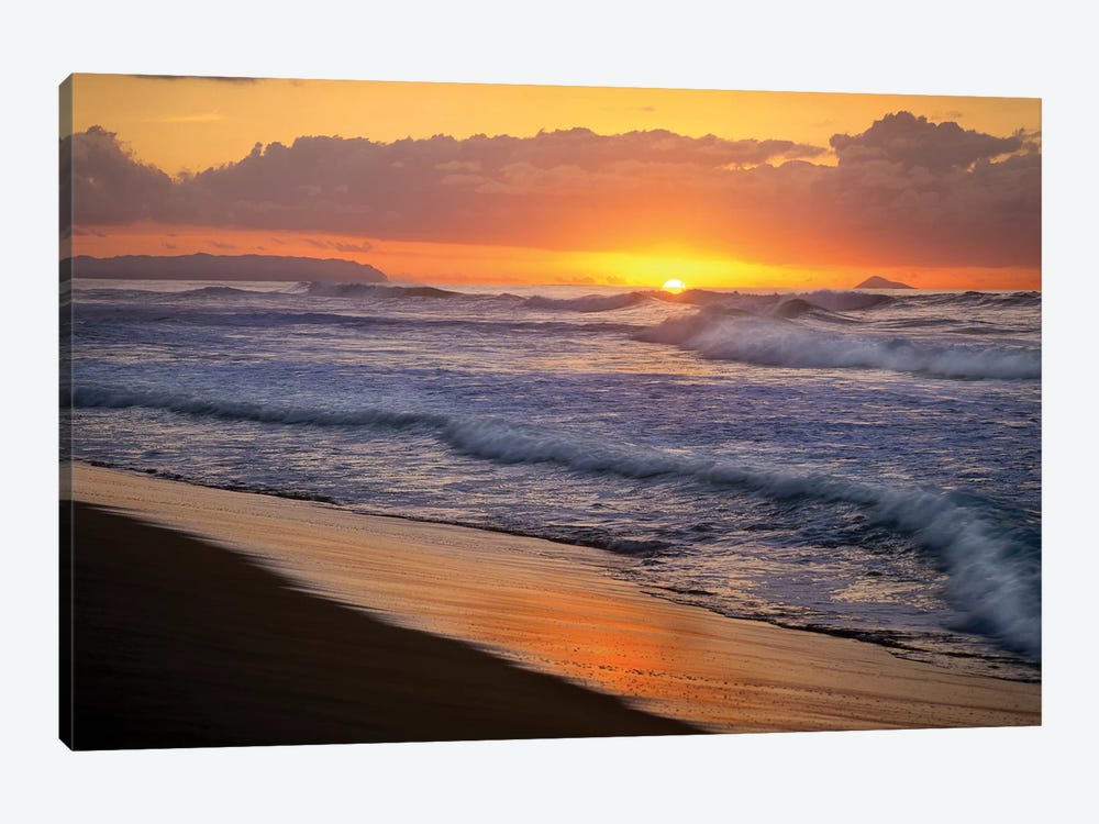Sunset Over Polihale Beach, Kauai, Hawaii by Tim Fitzharris 1-piece Canvas Art