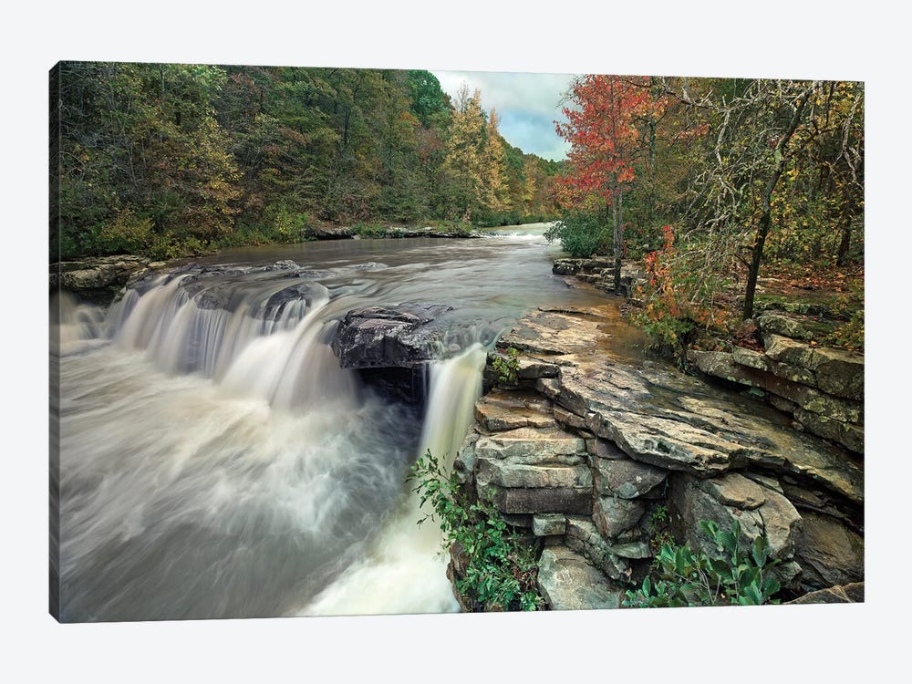 Waterfall, Mulberry River, Arkansas by Tim Fitzharris 1-piece Canvas Wall Art