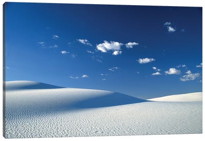 White Sands National Monument, New Mexico I Canvas Art Print - Sea & Sky