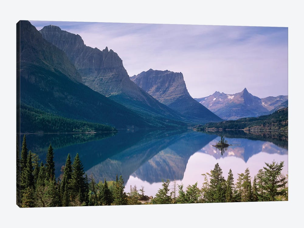 Wild Goose Island In St Mary's Lake, Glacier National Park, Montana by Tim Fitzharris 1-piece Canvas Artwork