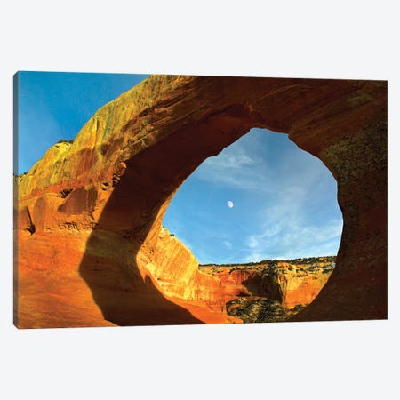 Wilson Arch With A Span Of 91 Feet And Height Of 46 Feet, Off Of Highway 191, Made Of Entrada Sandstone, Utah I Canvas Print #TFI1166} by Tim Fitzharris Canvas Print