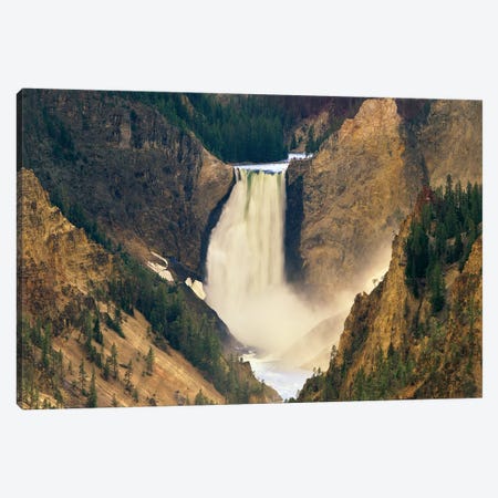 Yellowstone Falls And Grand Canyon Of Yellowstone National Park, Wyoming Canvas Print #TFI1189} by Tim Fitzharris Canvas Art