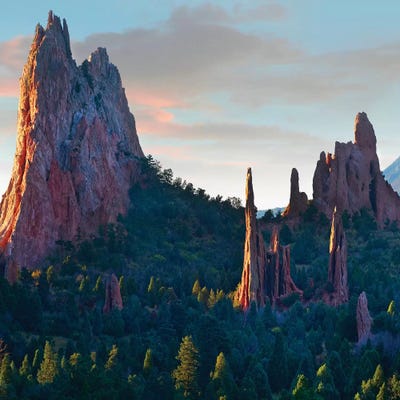 Garden of the Gods at sunrise, Colorado USA by Tim Fitzharris art print