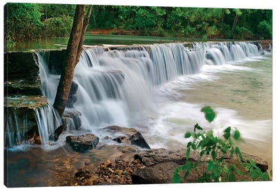 Natural Falls, Lee Creek, Arkansas, USA Canvas Art Print - Arkansas Art