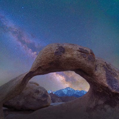 Arch And Milky Way, Alabama Hills, Sierra Nevada, California by Tim Fitzharris framed wall art