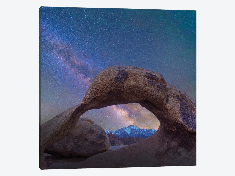 Arch And Milky Way, Alabama Hills, Sierra Nevada, California by Tim Fitzharris 1-piece Art Print