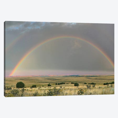 Double Rainbow, Apishapa State Wildlife Area, Colorado Canvas Print #TFI1312} by Tim Fitzharris Art Print