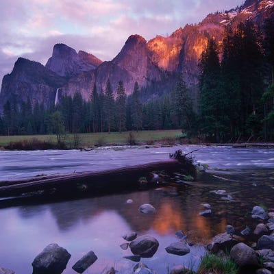 Bridal Veil Falls And The Merced River In Yosemite Valley, Yosemite National Park, California by Tim Fitzharris art print