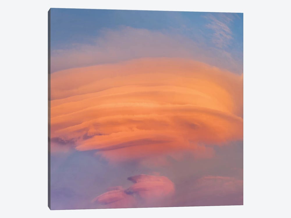 Lenticular Clouds At Sunset, North America 1-piece Canvas Wall Art