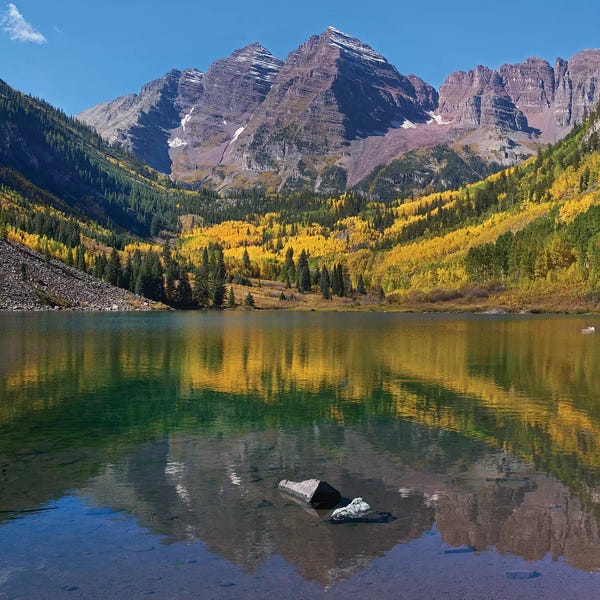 Colorado: Maroon Bells I, Maroon Lake, Colorado by Tim Fitzharris