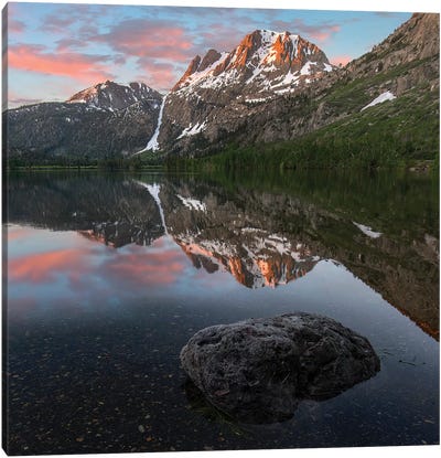 Peak From Silver Lake, Sierra Nevada, California Canvas Art Print - Sierra Nevada