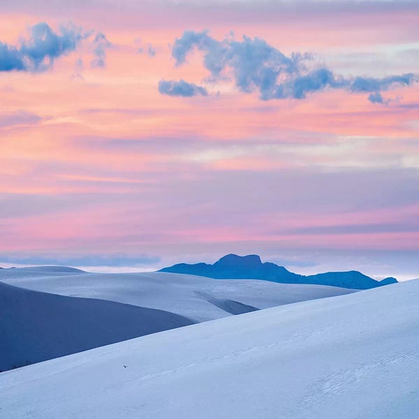 New Mexico: Pink Sunset, White Sands Nm, New Mexico by Tim Fitzharris