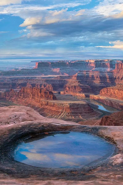 Canyonlands National Park: Pool At Dead Horse Point, Canyonlands National Park, Utah by Tim Fitzharris