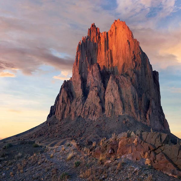 New Mexico: Ship Rock, Basalt Core Of Extinct Volcano, New Mexico by Tim Fitzharris