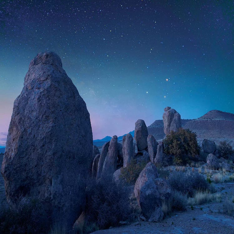 Stars Over City Of Rocks State Park, New Mexico
