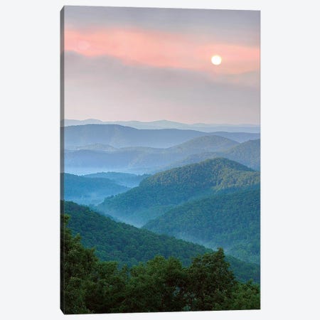 Sunrise Over Pisgah National Forest, North Carolina Canvas Print #TFI1455} by Tim Fitzharris Canvas Print